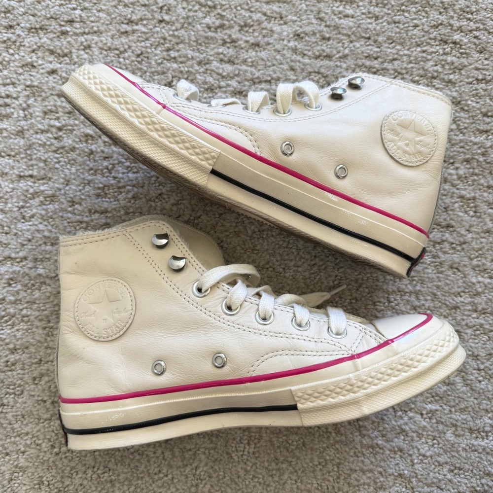 Converse Leather Chuck 70 HIGH WOMEN All Star STREET WARMER‎ Faux Fur Sneakers 6